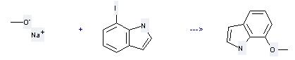 7-Methoxyindole can be prepared by methanol; sodium salt with 7-iodoindole.